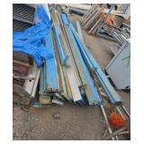 Blue racking beams