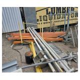 Orange racking beams
