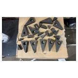 Assorted size serrated step blocks