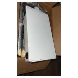 white steel enclosure