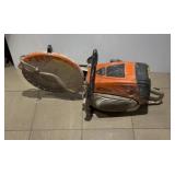 gas-powered concrete cut-off saw, Not tested