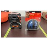 Rigid 18v Radio (no battery) and Ear Protection