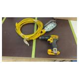 DeWalt 20v Drill and Extension Light
