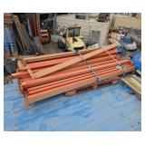 Pallet of ready rack pellet beams