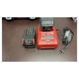 Milwaukee Charger and 2 - M28 XC Batteries