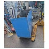 Blue rolling cart heavy duty