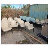 21 bucket chairs 10 bar stools
