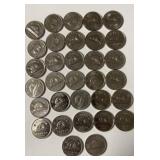Bag of 32 nickels