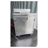 27 inch stainless steel cabinet on wheels