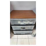 Three tier storage with miscellaneous restaurant