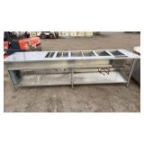11 Foot steam table workstation combo