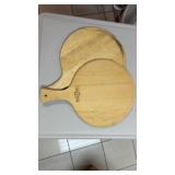Two pizza paddles