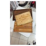 Three different types of wooden cutting boards