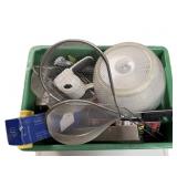 Box of miscellaneous restaurants items