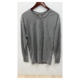 Men's size large thermal crew neck shirts