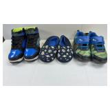 $73 size 12 Boys shoes and 11-12 slippers