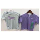 Girls Puma size 8 shirts and skirt