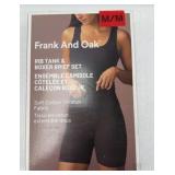 $15 woman's rib tank and boxer brief set size
