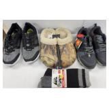 $82 men's size 8 shoes and Thermal socks