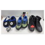 Boys size 1 shoes and 13-1 slippers