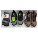 $63 Men's size 9 shoes & Thermal socks