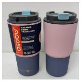 22 oz Ceramic lined travel mugs