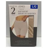 2 pack slip short size large