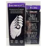 $25 Golf Gloves m-l 4 pack - damaged box