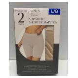 2 pack slip short size large