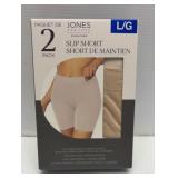 2 pack slip short size large