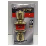 Defiant keyed entry lock polished brass finish