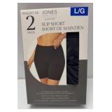 $20 2 pack slip shorts size large