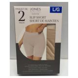 2 pack womenï¿½s size large slip short