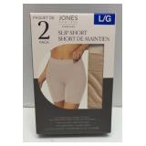 2 pack womenï¿½s size large slip short