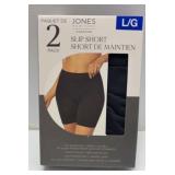 2 pack ladies slip short size large