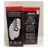 Golf gloves. Open box