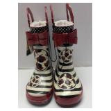 $18 girls size 8 rain boots
