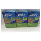 3 pack ziplock sandwhich bags