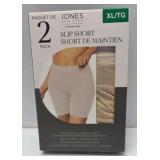 2 pack slip shorts size XL