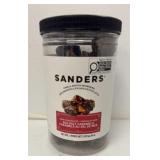 $16 Sanders dark chocolate sea salt - open