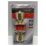 Defiant keyed entry lock polished brass finish