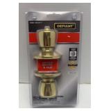 Defiant keyed entry lock polished brass finish