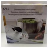 Stainless steel salad spinner