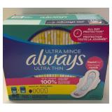 $16 Always ultra thin - BOX OPEN