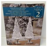 $40 lighted glitter trees - NOT TESTED