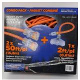 $90 combo pack of outdoor 50ft extension cords