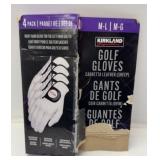 $35 golf gloves - SIZE MEDIUM-LARGE - BOX OPEN