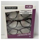 $20 3 reading glasses +1.50
