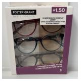 $20 3 reading glasses +1.50