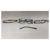 Reading glasses with broken